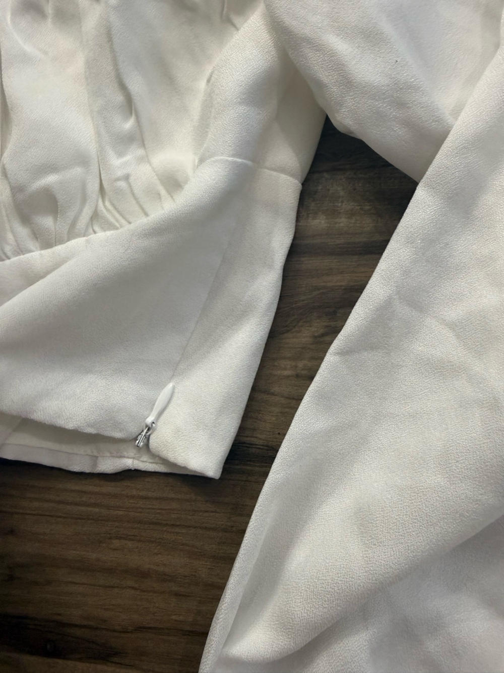 Princess Polly White Puff-Sleeve Square Neck Crop Top - Picture 4 of 4